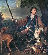 Francois Desportes Portrait of the Artist in Hunting Dress painting